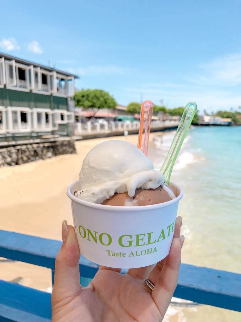 マウイ島のONO GELATOのアイスクリーム