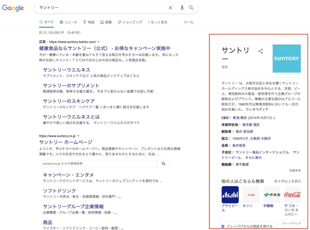 ナレッジパネル
