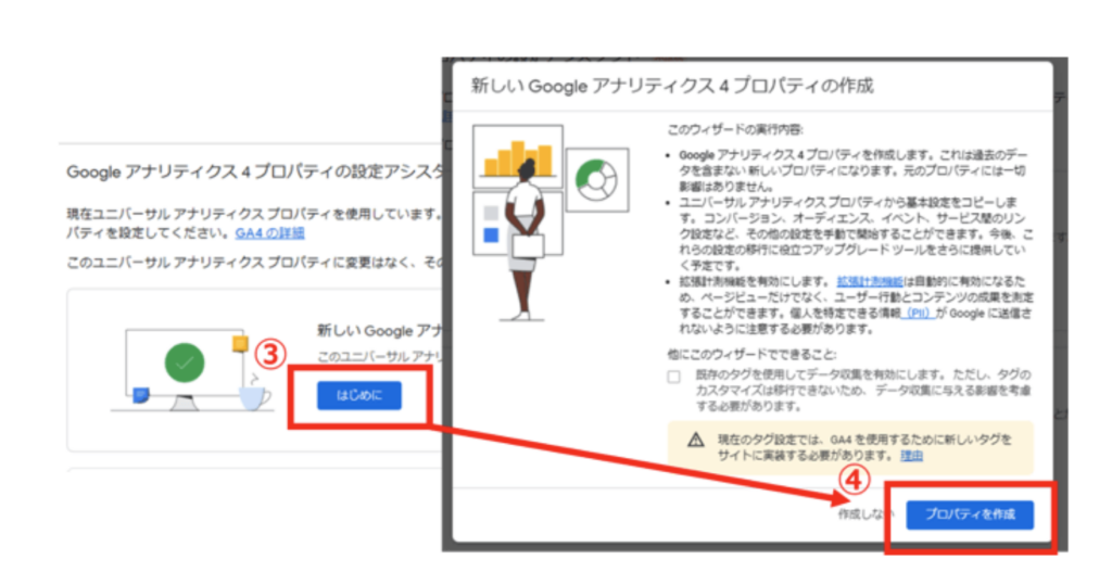 プロパティの作成